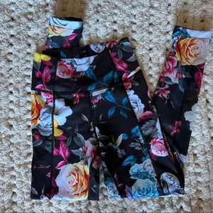 Zyia Floral Mesh Leggings